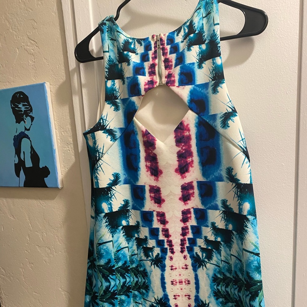Colorful cutout dress